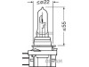 Крушка H15 12V 55/15W Osram Original