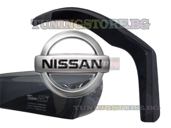 Ветробрани за Nissan Navara / Pick up 4D от 2005г за предни врати - Heko