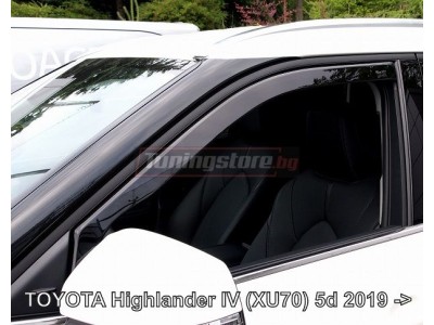 Ветробрани за Toyota Highlander 4 XU70 от 2019г за предни врати - Heko