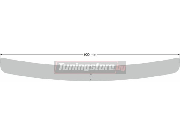 Протектор за задна броня за Volkswagen Golf VI 3/5D хечбек / Polo V седан 2008-2012, матов - серия 39 / Alu-Frost