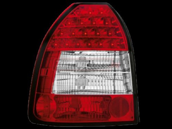 Диодни стопове за Honda Civic (3D) (96-01) - Червен Хром