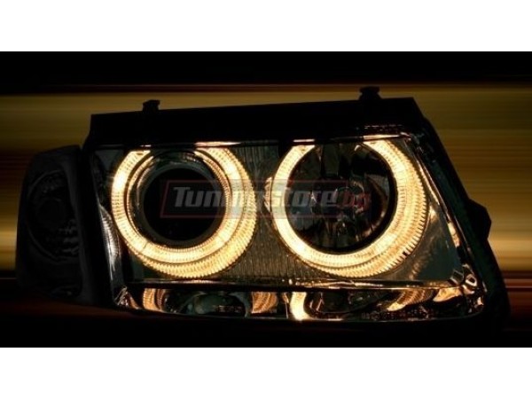 Кристални фарове "Angel Eyes"за VW Passat 3B/B5 (1997 - 2000) -хром Кристални фарове "Angel Eyes"за VW Passat 3B/B5 (1997 - 2000) -хром