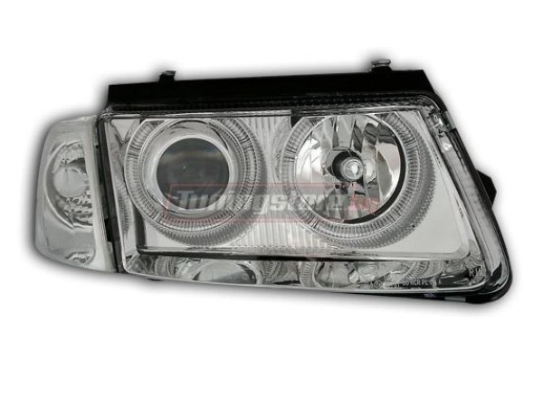 Кристални фарове "Angel Eyes"за VW Passat 3B/B5 (1997 - 2000) -хром Кристални фарове "Angel Eyes"за VW Passat 3B/B5 (1997 - 2000) -хром