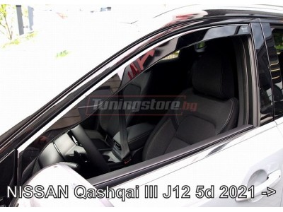 Ветробрани за Nissan Qashqai 3 J12 от 2021г за предни врати - Heko
