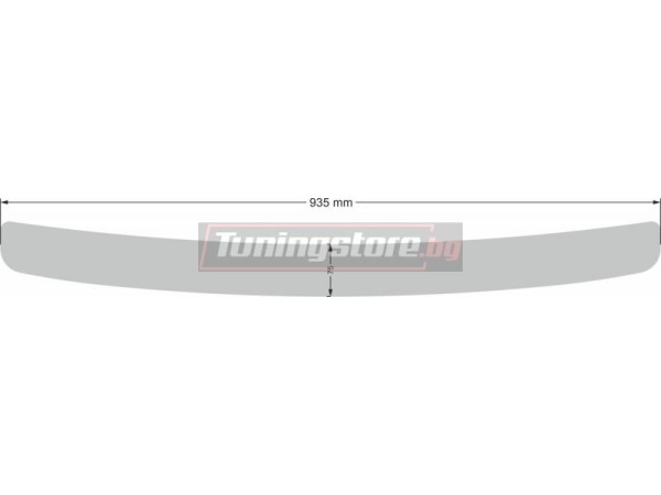 Протектор за задна броня за Volkswagen Passat B7 комби 2010-2014, матов - серия 39 / Alu-Frost