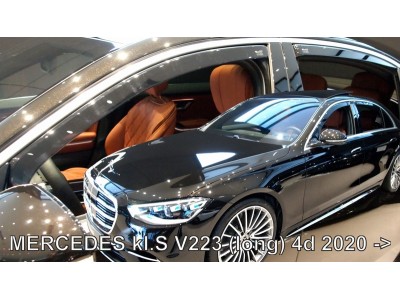 Ветробрани за Mercedes S-class V223 Long от 2020г за предни и задни врати - Heko