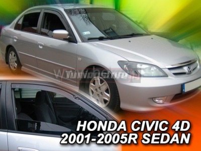 Ветробрани за Honda Civic 7 седан 2001-2005 за предни врати - Heko