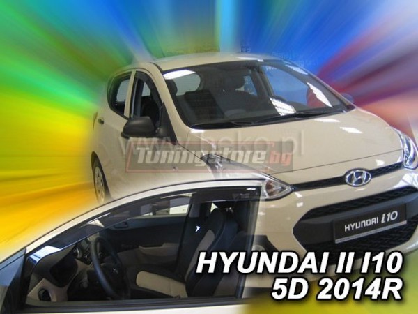 Ветробрани за Hyundai i10 2 2014-2019 за предни врати - Heko