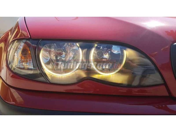 Диодни ангелски очи за BMW Е36/ Е38/ Е39 с 66 диода - жълт цвят