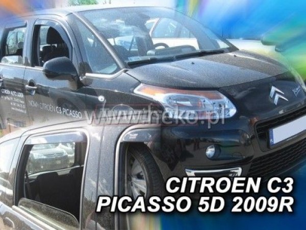 Ветробрани за Citroen C3 Picasso 2009-2017 за предни и задни врати - Heko
