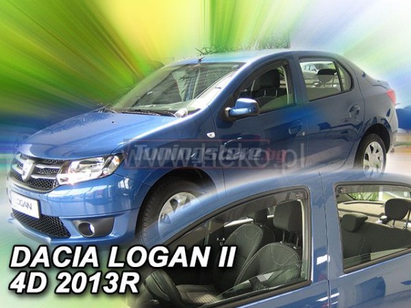 Ветробрани за Dacia Logan 2 от 2013г за предни и задни врати - Heko