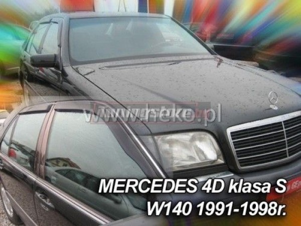 Лепящи ветробрани за Mercedes S-class W140 1991-1998г за предни врати - Heko