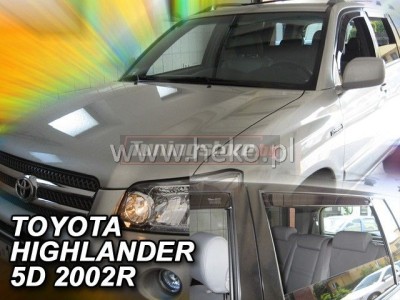 Ветробрани за Toyota Highlander 2001-2007 за предни и задни врати - Heko