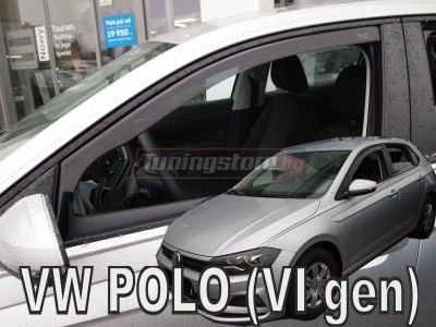 Ветробрани за Volkswagen Polo 6 от 2017г за предни врати - Heko