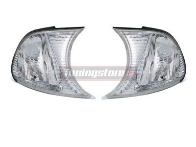 Кристални мигачи за BMW E46 купе/кабрио до фара от 2001-2003 г - хром