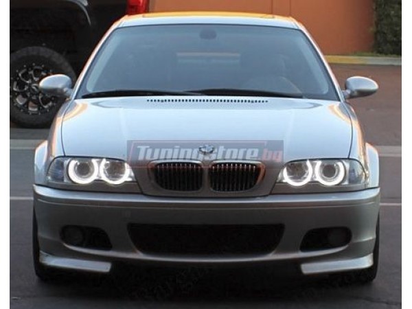 Диодни ангелски очи за BMW Е46 1998-2005г седан и комби/ купе 98-03г с 66 диода - жълт цвят