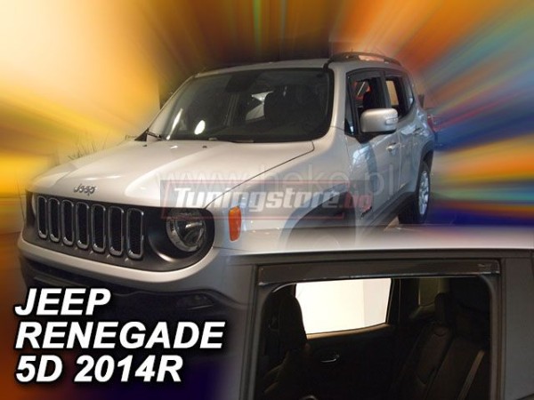 Ветробрани за Jeep Renegade от 2014г за предни и задни врати - Heko Ветробрани за Jeep Renegade от 2014г за предни и задни врати - Heko