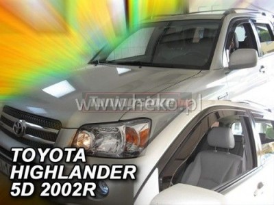 Ветробрани за Toyota Highlander 2001-2007 за предни врати - Heko