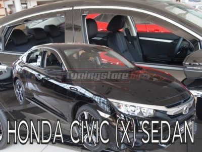 Ветробрани за Honda Civic 10 седан от 2017г за предни и задни врати - Heko
