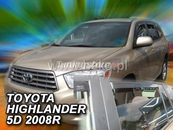 Ветробрани за Toyota Highlander 2007-2013 за предни и задни врати - Heko