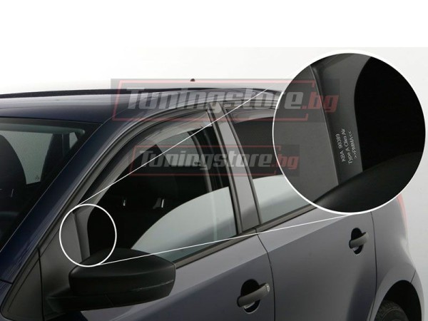 Ветробрани за предни и задни врати за Dacia - ClimAir черни