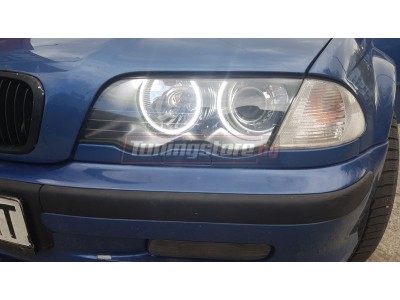 Диодни Angel Eyes за BMW E46 компакт от 2001г с 140 диода - бял цвят