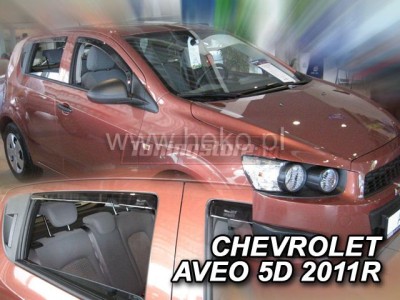 Ветробрани за Chevrolet Aveo хечбек от 2011г за предни и задни врати - Heko