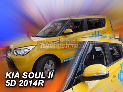 Ветробрани за Kia Soul 2 2014-2019 за предни и задни врати - Heko