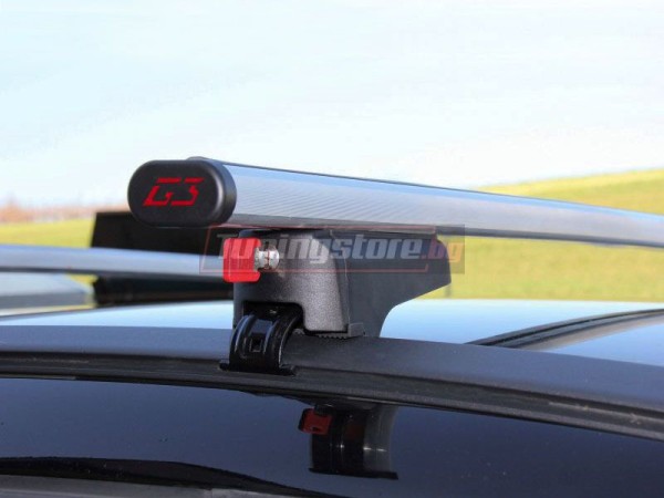 Алуминиев багажник за Peugeot Bipper с рейлинги - Clop