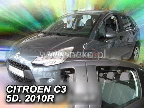 Ветробрани за Citroen C3 03/2009-2017 за предни и задни врати - Heko