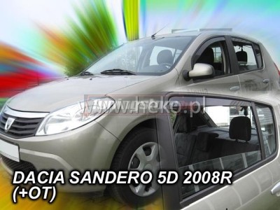 Ветробрани за Dacia Sandero 2008-2012 за предни и задни врати - Heko