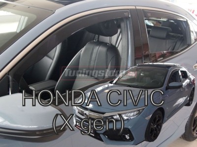 Ветробрани за Honda Civic 10 хечбек от 2017г за предни и задни врати - Heko