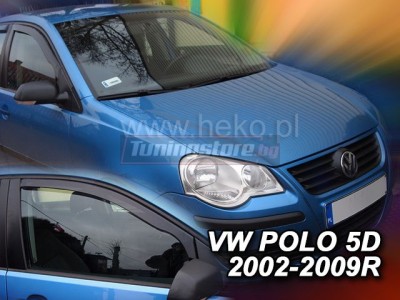 Ветробрани за Volkswagen Polo 4 хечбек 2002-2009г за предни врати - Heko