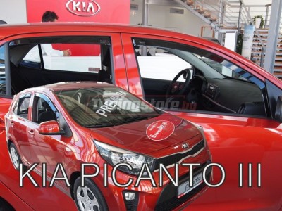 Ветробрани за Kia Picanto 3 хечбек от 2017г за предни и задни врати - Heko