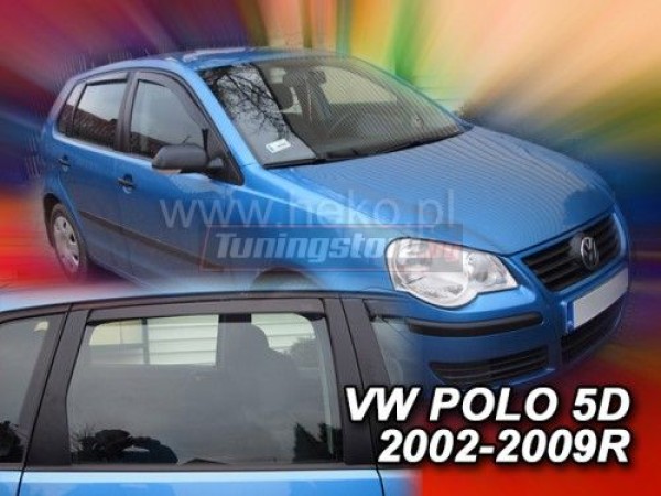 Ветробрани за Volkswagen Polo 4 хечбек 2002-2009г за предни и задни врати - Heko