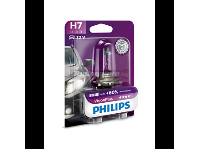 Крушка H7 Philips vision plus +60% светлина 12V 55W