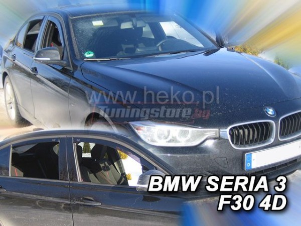 Ветробрани за BMW F30 седан 3 серия от 2012г за предни и задни врати - Heko