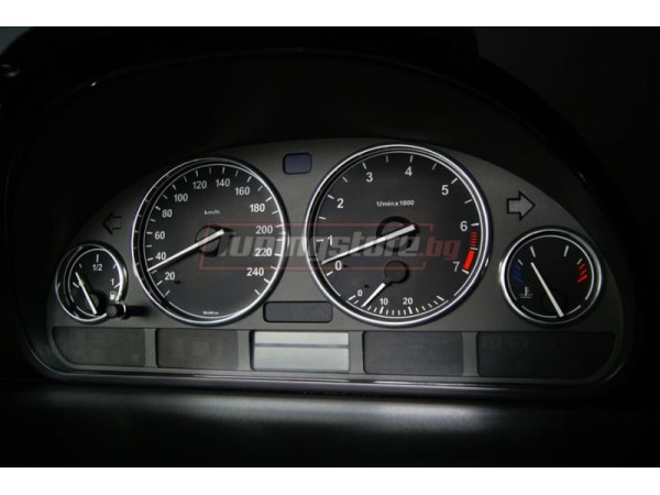 Рингове за табло за BMW E39 от 1995-2003 г - хром