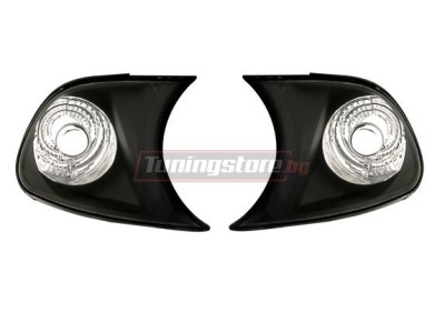 Кристални мигачи за BMW E46 купе до фара от 1999-2003 г - черни