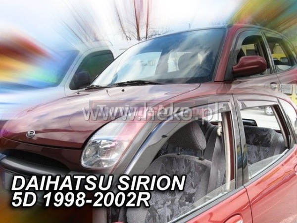 Ветробрани за Daihatsu Sirion M100 1998-2005 за предни и задни врати - Heko