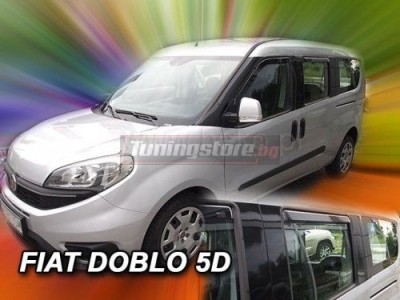 Ветробрани за Fiat Doblo 2 от 2010г за предни и задни врати - Heko