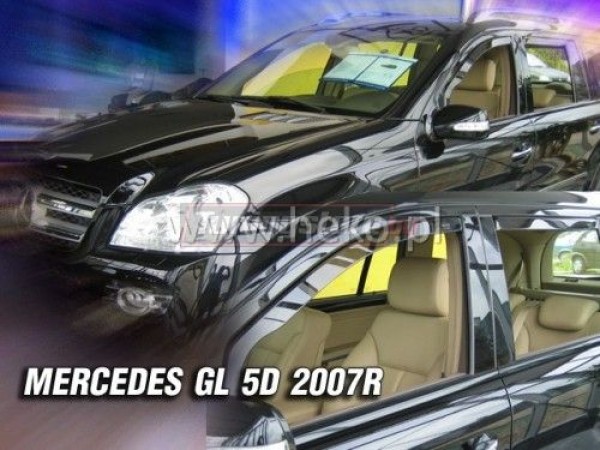 Ветробрани за Mercedes GL X164 2007-2013г за предни врати - Heko