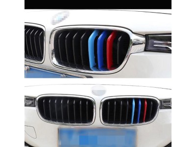 Декорация за предна решетка за BMW F30 2013-2019 с 8 ребра