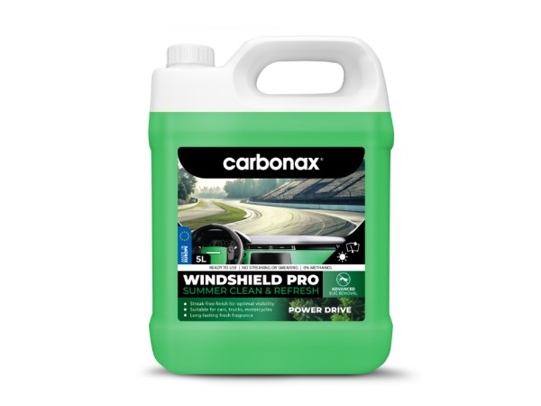 Лятна течност за чистачки Power Drive 5л зелена, готова за употреба - Carbonax
