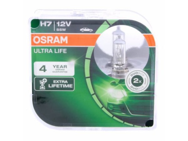 Халогенна крушка Н7 - Osram Ultra Life - 2бр. блистер