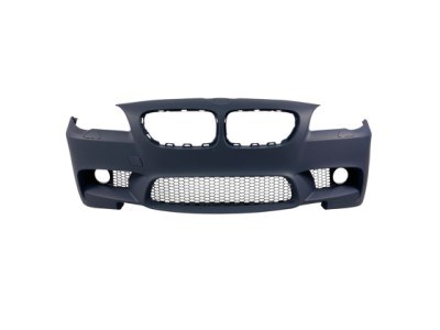 Предна броня за BMW F10 / F11 2010-2014 - M5 дизайн с отвори за парктроник и отвори за халогени