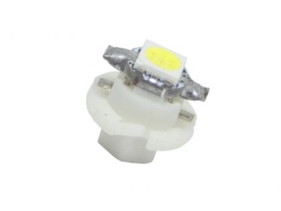 Диодна крушка тип B8.4D 12V / 2W с 1smd 5050 - бяла