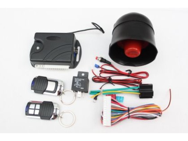 Аларма за кола с централно заключване и шоков датчик - дистанционно с капаче