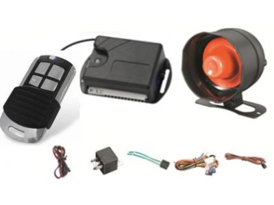 Аларма за кола с централно заключване и шоков датчик - дистанционно с капаче