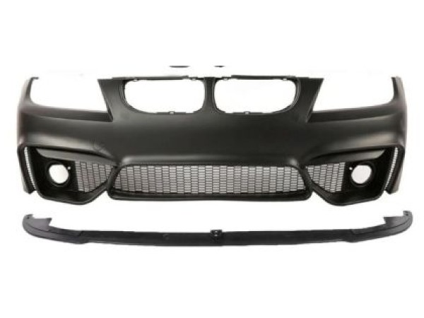 Предна броня за BMW E90 2005-2009 - М4 дизайн с отвор за халогени Предна броня за BMW E90 2005-2009 - М4 дизайн с отвор за халогени
